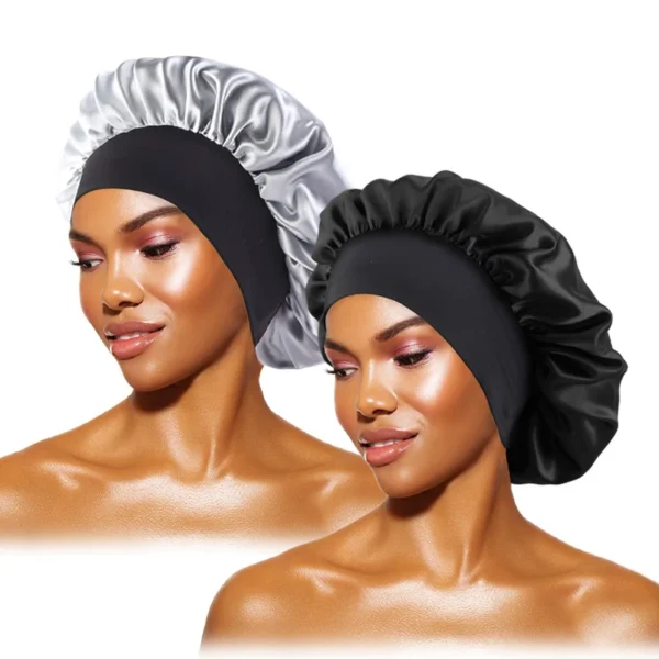 Women's Satin Solid Bonnets - Image 3