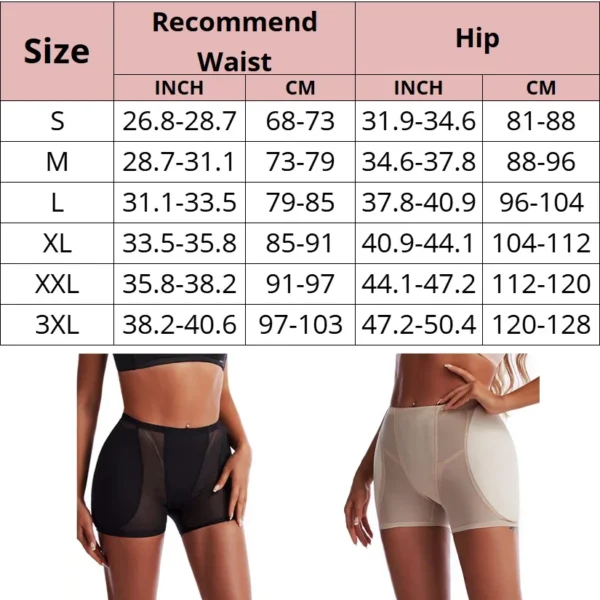 Butt Lifter Shapewear Shorts Women Fake Booty Hip - Image 6