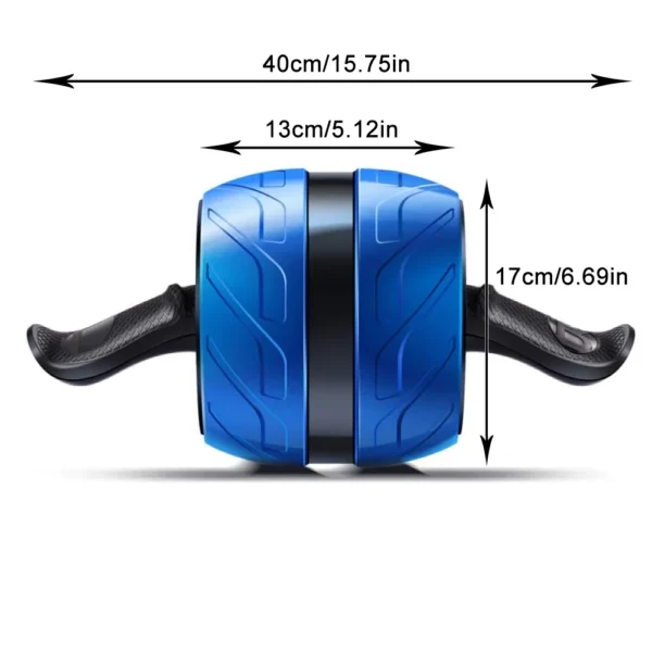 Rouleau Ab à rebond, roue abdominale saine avec tapis de genou, équipement d'entraînement Abs pour la gymnastique à domicile, entraînement de force physique - Image 2